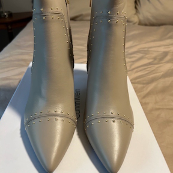 Calvin Klein Grazie Cow Silk Booties - Picture 1 of 4
